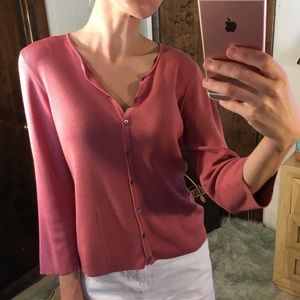 Banana republic ribbed button up sweater Small S